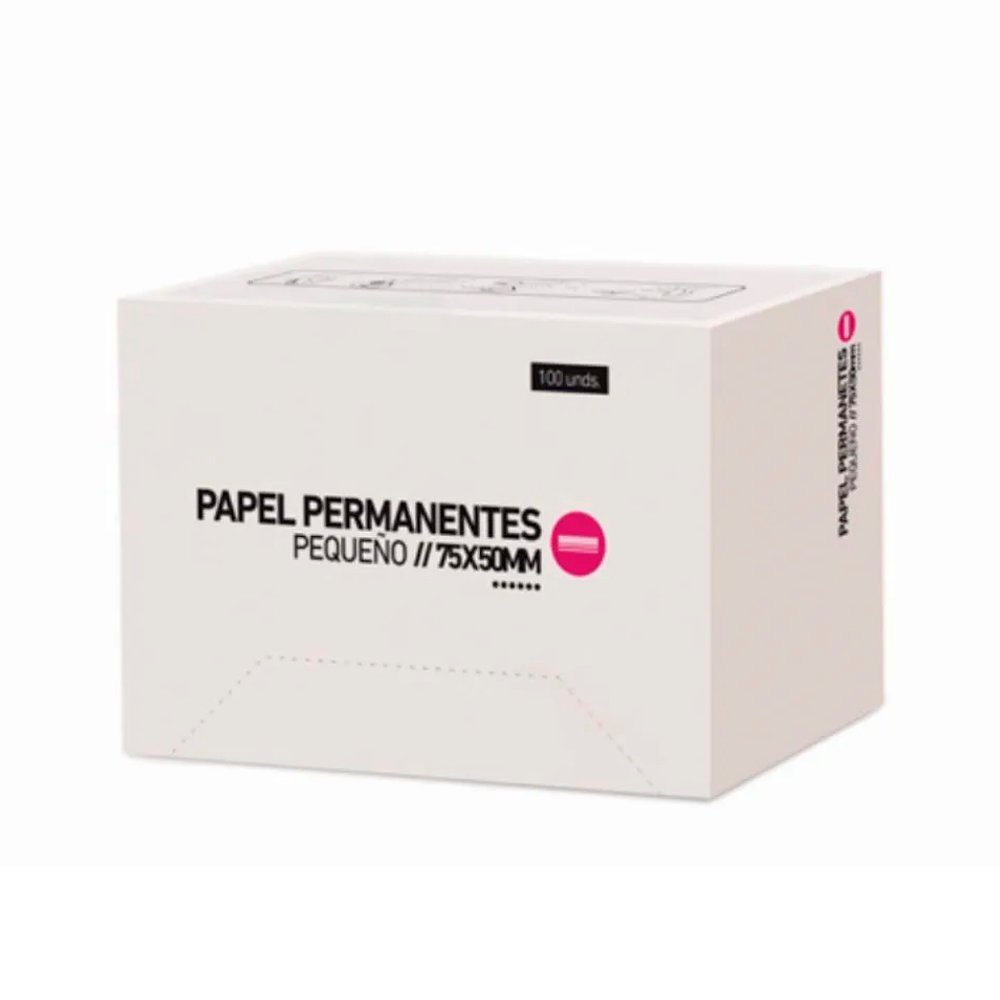 BIFULL - PAPEL PARA PERMANENTES PEQUEÑO 75X50 MM (1000 UDS)
