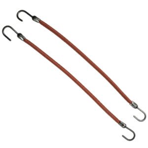 Eurostil – Cartón de 12 Gomas de Gancho (Color Marrón)