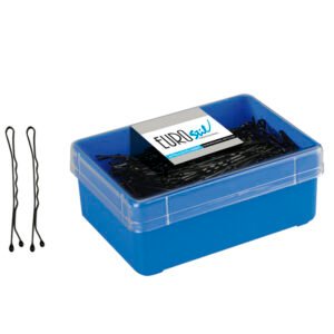 Caja de 300 Clips para Pelo Oriol – Color Negro (55 mm)