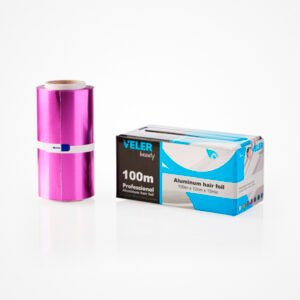 Papel de Aluminio Rosa Liso con Corte Integrado - Rollo 100m x 12cm | Profesional