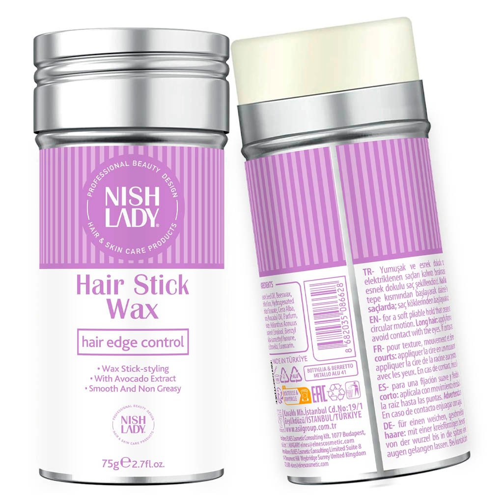 Cera en Barra Nishlady – Hair Wax Stick para Acabados Pulidos (75g)