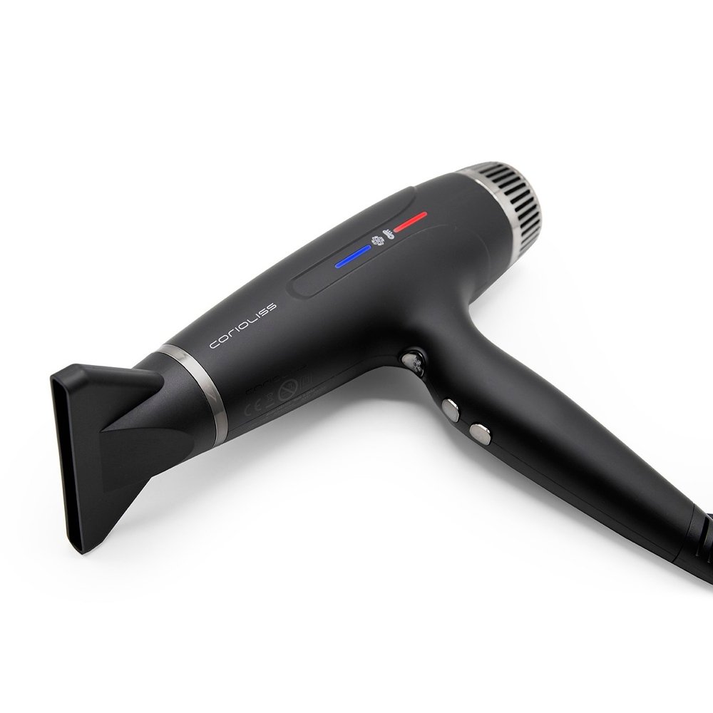 Corioliss Typhoon Black Chrome – Secador Profesional Iónico de Alta Potencia